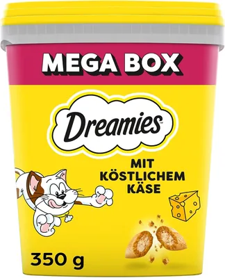 Dreamies Mix Katensnacks mit Käsegeschmack - Knusprig Außen & Cremig Innen - 2 x 350 g Best Deal