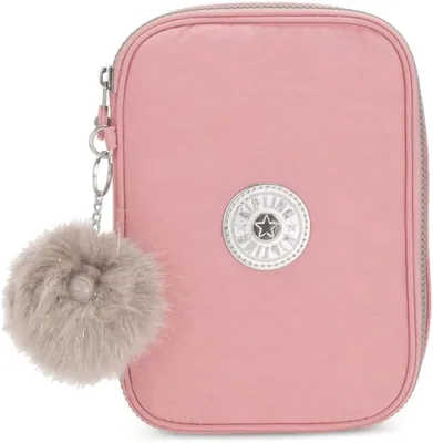 Kipling 100 PENS Large Pencil Case, Sacs, Étuis, Rose Nuptiale (Rose)