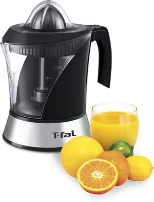 T-FAL Exprimidor de Jugo Power Press | 2 conos removibles y jarra de 1L, 40W