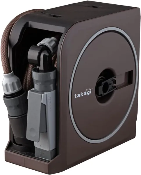 Takagi RM1110BR Hose Reel, Nano Next, 32.8 ft (10 m) (BR), Brown