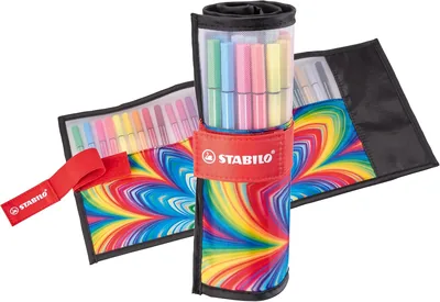 STABILO - Premium felt-tip pen - Pen 68 - ARTY - Rollerset - Set met 25 kleuren | ARTY, Rollerset van 25 - 45% Korting