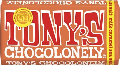 Tony's Chocolonely Milk Caramel Sea Salt Bar - 25% Off