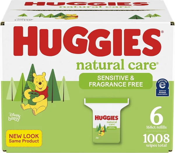 Huggies Natural Care Unscented Baby Wipes, Sensitive