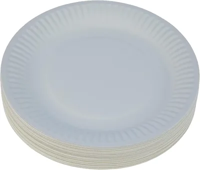 Hotpack Disposable Paper Plate - 7-100 Pcs