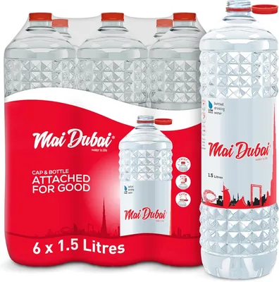 Mai Dubai Bottled Water, 6 x 1.5L - 24% Off