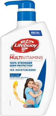 Lifebuoy مضاد للبكتيريا غسول الجسم للعناية اللطيفة، 500 مل - توفير 56%