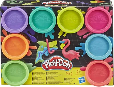 Play-Doh Neon Colors 8 Pack: 2-Ounce Cans for Kids