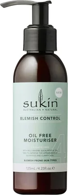 SUKIN Blemishes Control Oil Free Moisturiser 125ml with Willowherb Best Deal