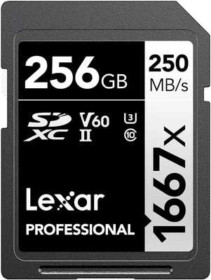Lexar 256GB SDXC Uhs-II/U3 Card Black Best Deal