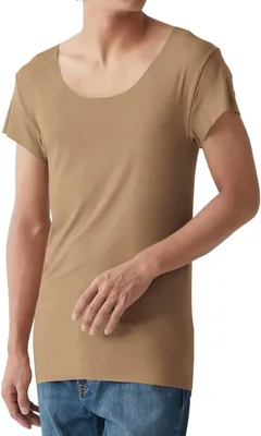 [グンゼ] インナーシャツ YG in.T(インティー) CUT OFF クルーネックTシャツ 汗取りパッド付メンズ