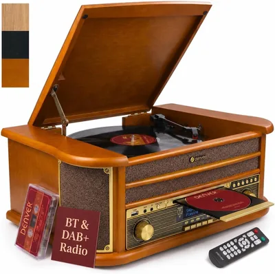 Vintage Wood Music Centre - Cassette/Vinyl to USB