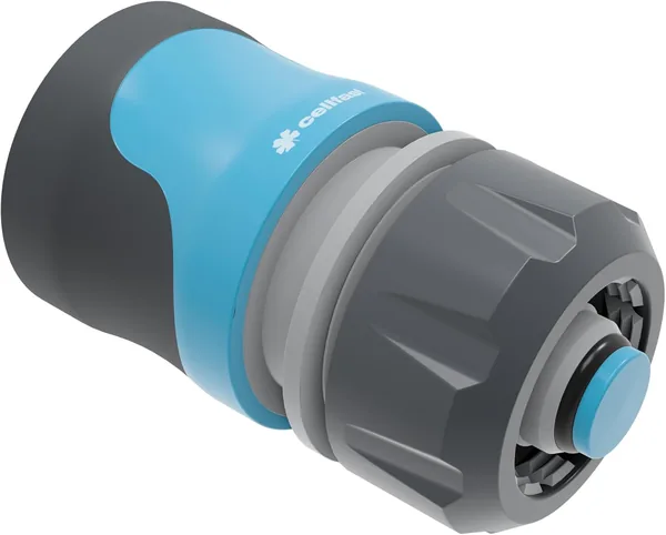 Cellfast Szybkozłącze - stop SAFETOUCH IDEAL™ 1/2" - 5/8", Połączenie dwóch końców węży, Tworzywo PC/ABS, Ergonomiczny kształt, Best Deal