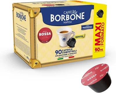 Caffè Borbone Red Blend Coffee - 90 Capsules (6 paquets de 15) - Compatible avec les machines Nescafé Dolce Gusto* Best Deal