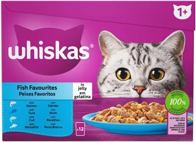Whiskas Fish Favourite Adult Food (12x85g)