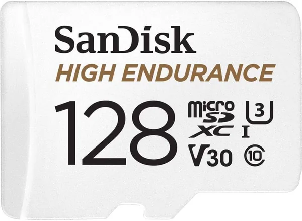 SanDisk 128GB High Endurance microSDXC card for IP cams & dash cams