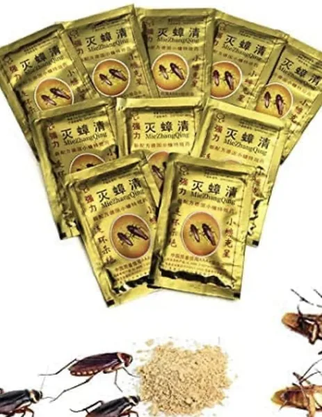 Effective Cockroach Killing Bait Powder - 10 Pieces