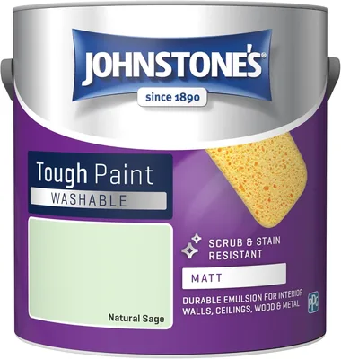 Johnstone's Washable Matt Wall Paint - Natural Sage 2.5L