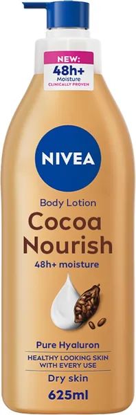 NIVEA Body Lotion for Dry Skin, Cocoa Butter