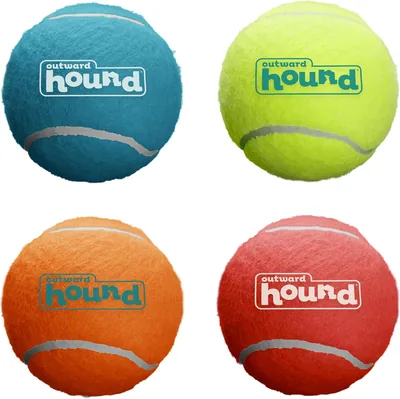 Outward Hound Squeaker Ballz Fetch Dog Toy, Medium - 4 Pack Best Deal