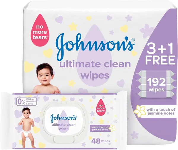 Johnson's Baby Wipes - Ultimate Clean & Gentle Care