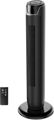 Ventilatore da pavimento silenzioso Midea FZ10-17JR con telecomando, 45W, oscillazione 90°, display LED, 3 velocità e 3 mesi di garanzia