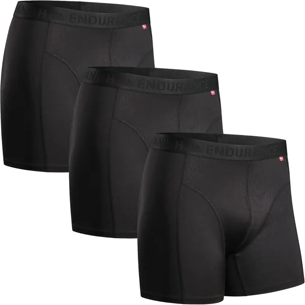 DANISH ENDURANCE Heren Sport Ondergoed Boxer Shorts Quick-Dry Klassiek Pasvorm 3-Pack, 38% Korting