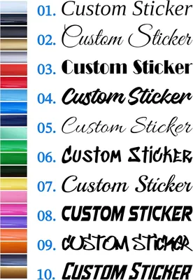 Custom Text Stickers Gloss Matt - Best Deal