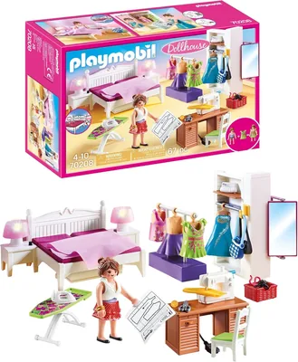 Playmobil 70208 - Chambre avec Espace Couture - Poupée Maison