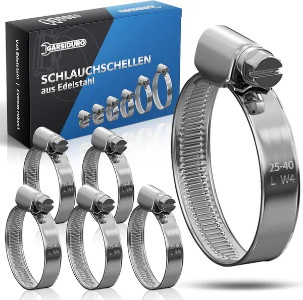 GARSIDURO Pack of 10 Professional Hose Clamps