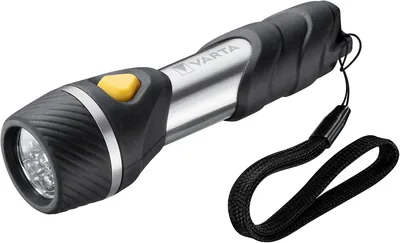 VARTA Torch 5 LEDs, AA Batteries Included, Daylight Light