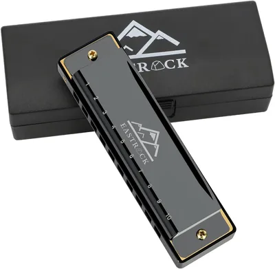 EASTROCK C Key Harmonica 10 Holes Blues Harp