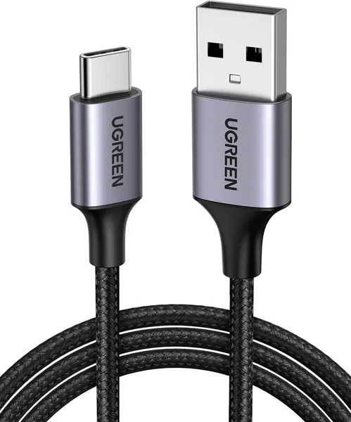 UGREEN USB Type C Cable, USB A to USB C Cable, Nylon Braided, 3A Rapid Charging, Quick Charge 3.0/2.0 Compatible
