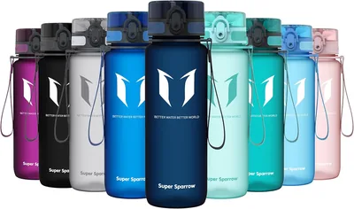 Super Sparrow Botella de Agua Deportiva - 350ml, 500ml, 750ml o 1000ml - Libre de BPA - Oferta del 8%