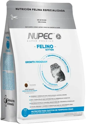Nupec Alimento Seco para Gatito, 1.5 kg, 1 Pack