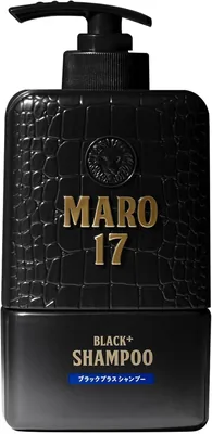 MARO17 Black Plus Shampoo 350ml - Sulfate Free DHT Blocker Collagen Protection