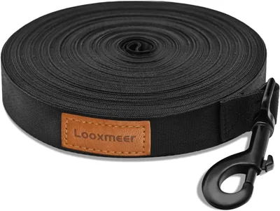 Looxmeer Long Dog Lead - Correa de Entrenamiento para Perros Extra Larga, resistente y pesada, disponible en 8 longitudes