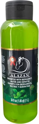 Shampoo para Cabello Humano Alazán con Bergamota, Biotina y Queratina - 12% de Descuento