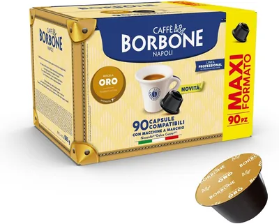 Caffè Borbone Café Blend Gold - 90 Capsules (6 Packs de 15) - Compatibles avec les machines Nescafé Dolce Gusto