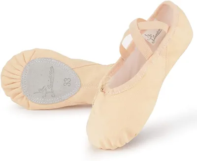 Soudittur Ballet Shoes Girls Dance Slippers Canvas Flat