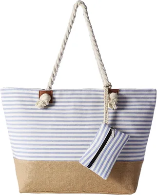 Bolso de Playa DonDon Grande Impermeable con Cierre de Crema de Hombro