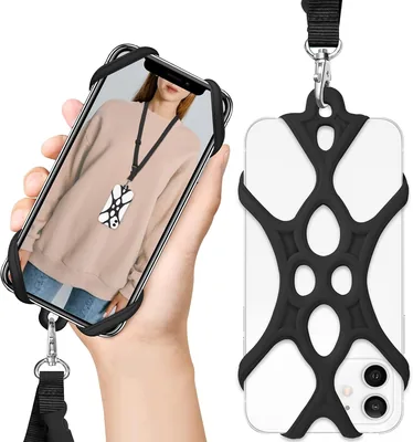 2 in 1 Phone Lanyard Case with Neck Strap