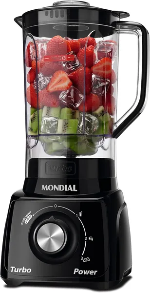 MONDIAL Liquidificador Turbo Power Preto 550W 220V L-99 FB
