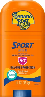 Banana Boat Sport Ultra Sunscreen Stick SPF 50, 1.5oz | 26% Off Travel Size Sunblock