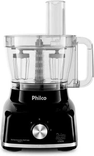 Multiprocessador PMP1600P de 1700W da Philco - Preto - 127V - Melhor Preço