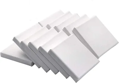 10 Pack Mini Canvas Panels 4" x 4", White Blank Stretched Canvases for Painting Craft, Save 44%