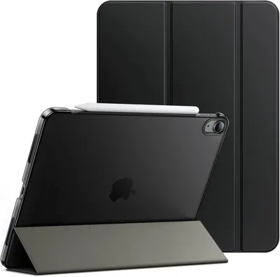 JETech Hülle für iPad Air 11 Zoll M4/M3/M2 & Air 10,9 Zoll (2022/2020), Schwarz | Slim Fit