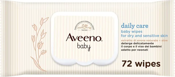 Aveeno Baby Daily Care - 54% di Sconto su Amazon: Wipes per Bebé con Estratto di Avena e Aloe, Senza Profumo