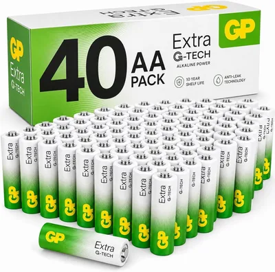 GP Extra AA Batteries Pack of 40