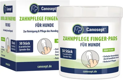 Canosept Hundezahnseide Fingerpad - Effektive Zahnreinigung und Oralhygiene für frischen Atem (36% Rabatt)