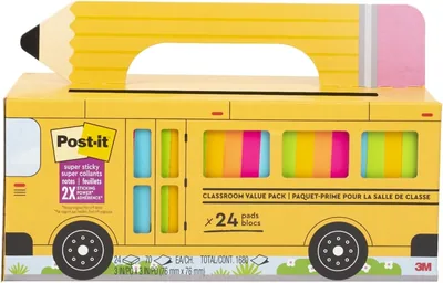 Post-it Super Sticky Notes 3x3 Assorted Brights 24 Pads Best Deal